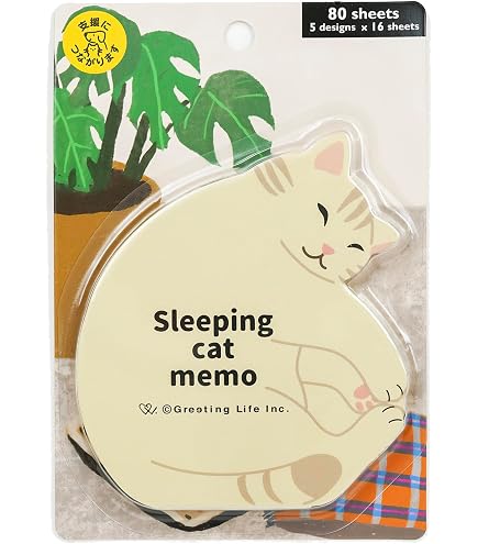 Amazon.co.jp: グリーティングライフ アニマルダイカットメモ ねこ ETN